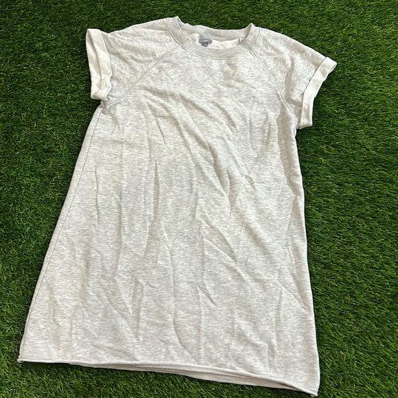 Aerie Sweatshirt Dress - Light Gray - Picture 1 of 4